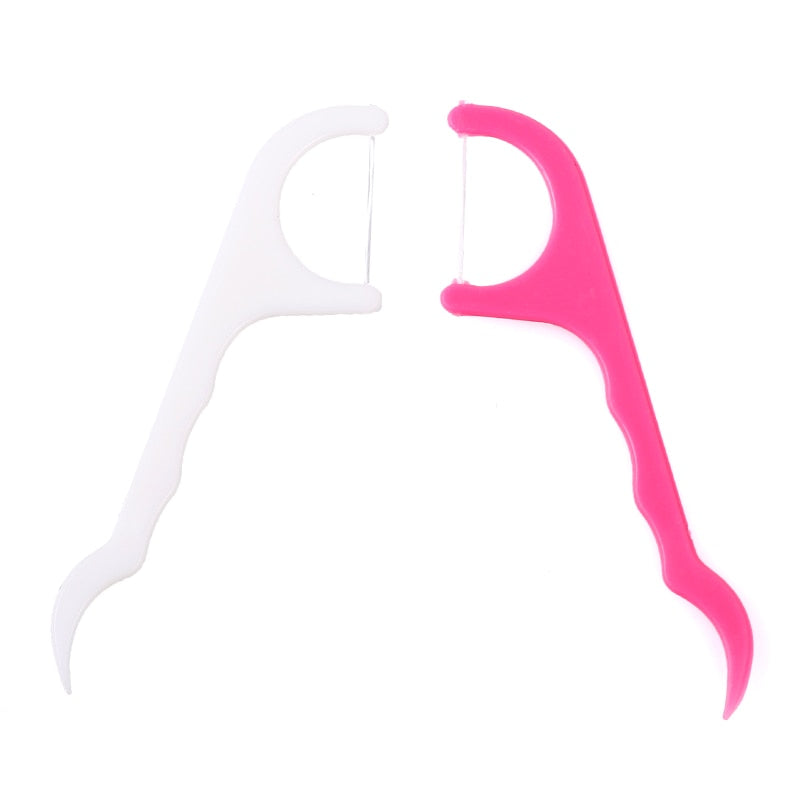 Fio Dental Flosser PrÃ¡tico - Pacote com 100 peÃ§as