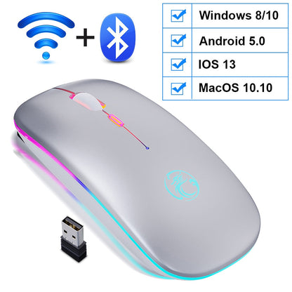 Mouse Wireless Bluetooth RGB RecarregÃ¡vel iMice