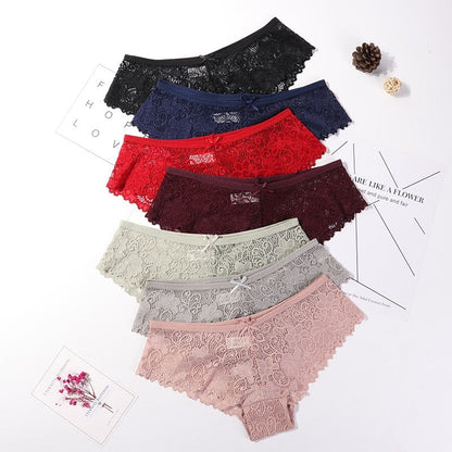Calcinha em Renda Sexy Lace - Kit com 3 peÃ§as