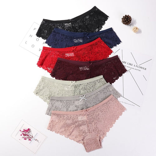 Calcinha em Renda Sexy Lace - Kit com 3 peÃ§as