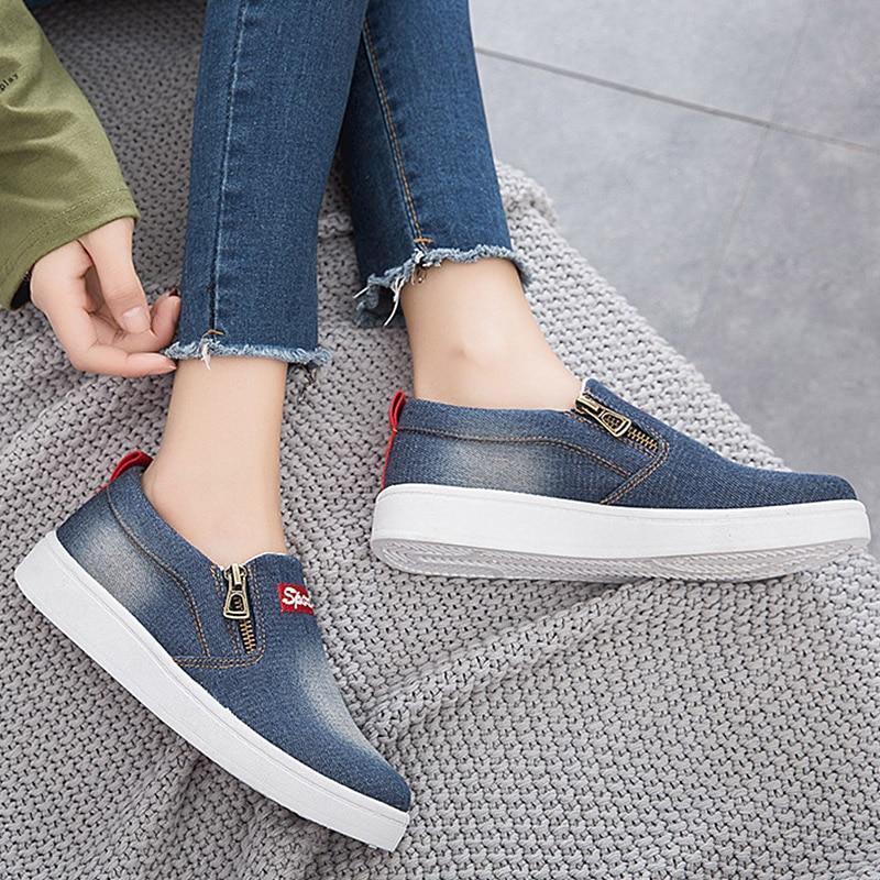 TÃªnis Casual Slip Denim