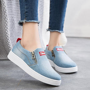 TÃªnis Casual Slip Denim