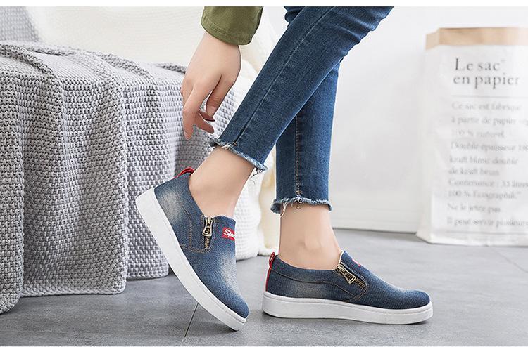 TÃªnis Casual Slip Denim
