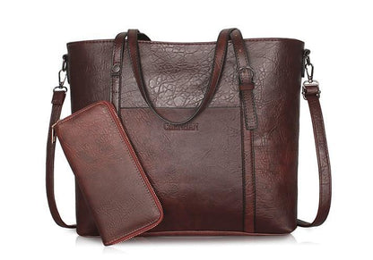 Bolsa Vintage com Carteira - FRETE GRÃ_x0081_TIS