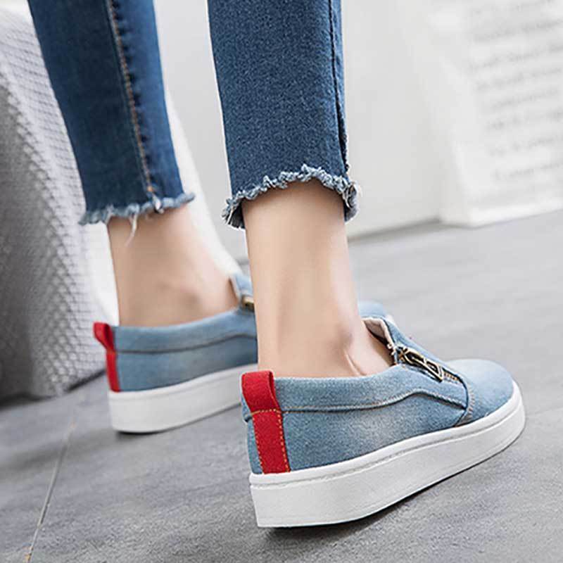 TÃªnis Casual Slip Denim