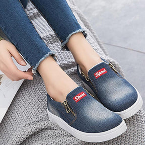 TÃªnis Casual Slip Denim